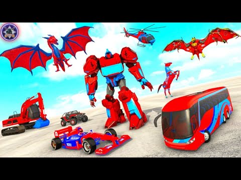 Multi Robot Car Transform Bat - Best Dinosaur Games