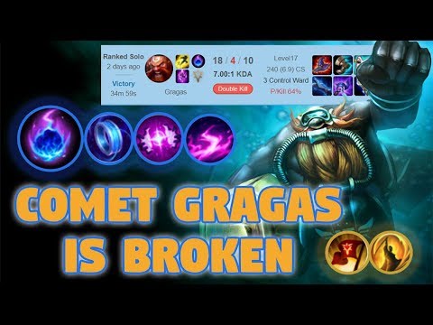 i_play_too_much_gragas - No skill required, Comet Gragas Mid OP