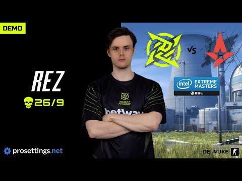 NIP REZ (26/3/9) vs Astralis - de_nuke - 16-8 - POV DEMO & SETTINGS