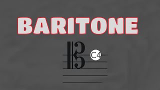 What Does Baritone Means || Meanings And Definitions With Example in ENGLISH