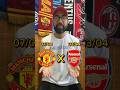 MAN UTD De 07 08 X ARSENAL De 03 04 Quem Vence Manchester Manutd Arsenal Gunners Pl