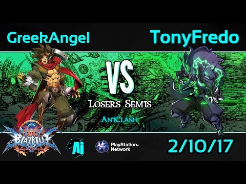 AniClash 59 - GreekAngel (Bang) vs. TonyFredo (Susanoo) Loser's Semis - BBCF Blazblue CF