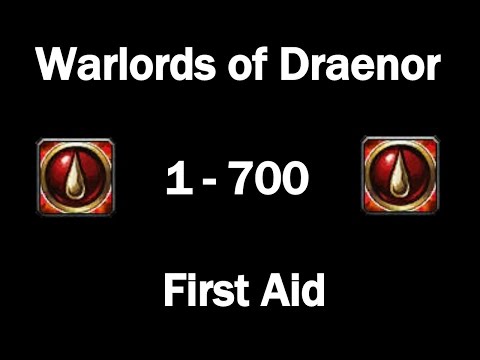 WoD First Aid Leveling Guide! 1-700 In Under 3 Minutes!