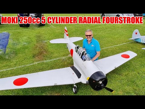 1/4 SCALE CARF HARVARD AT-6 "TEXAN" - MOKI 250cc 5 CYLINDER RADIAL FOURSTROKE AT NLMFC # 1 - 2021