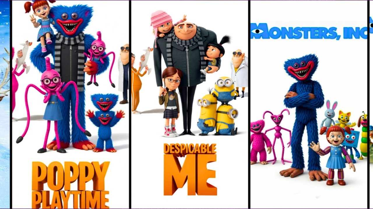 Poppy Playtime Chapter 5 Parody of Famous Animated Movie Posters #33