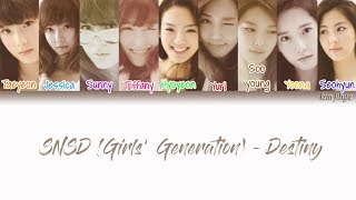 Girls&#39; Generation (SNSD) (소녀시대) – Destiny Lyrics (Han|Rom|Eng|Color Coded) #TBS