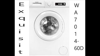 Exquisit Waschmaschine WA7014-060D weiss | 7 kg Fassungsvermögen, Erstinbetriebnahme