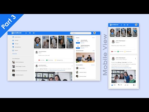 How To Make A Website Like Facebook Using HTML And CSS | Social Media Website Design Step By Step