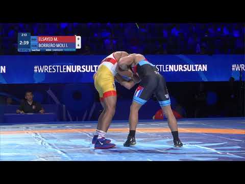 1/2 GR - 67 kg: M. ELSAYED (EGY) v. I. BORRERO MOLI (CUB)