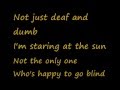 U2-Staring at the Sun (Lyrics)