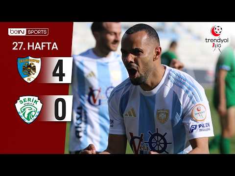 Erzurumspor (4-0) Serikspor | 27. Hafta Maç ÖZETİ | Trendyol 1. Lig - 2025/26