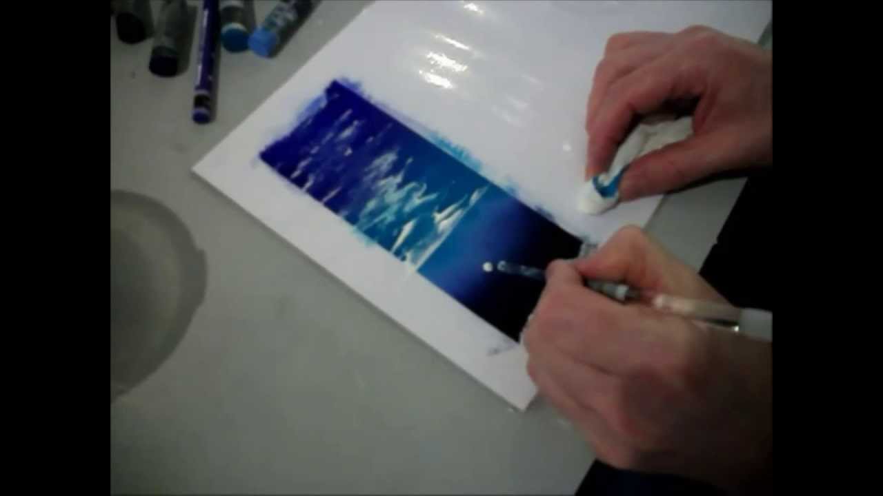 Gallery Anthony: Water Solluble Wax Seascape Demonstration