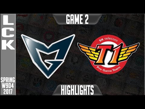 Samsung Galaxy vs SKT Highlights Game 2 - LCK W9D4 Spring 2017 SSG vs SKT G2