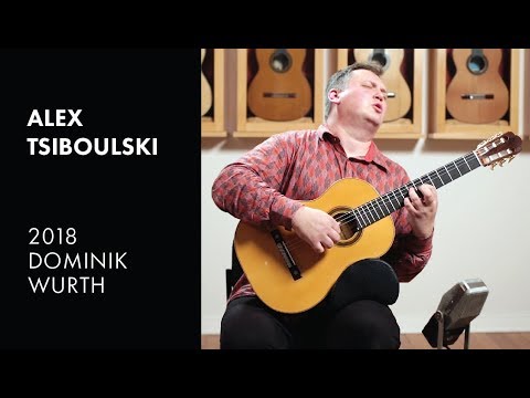 Barrios' Waltz Op. 8 No. 4" played by Alex Tsiboulski on a Dominik Wurth