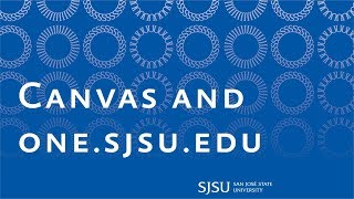 Connecting Canvas to one.sjsu.edu