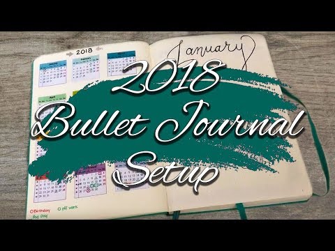 Bullet Journal Set Up January 2018