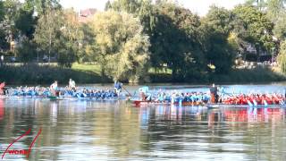 preview picture of video 'Premiere régate de bateau-dragon ville Creutzwald (Drachenboot)'