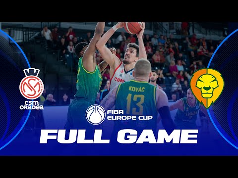 CSM CSU Oradea v Patrioti Levice | Full Basketball Game | FIBA Europe Cup 2023-24