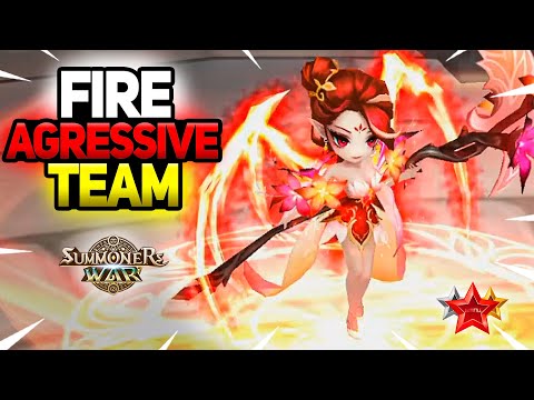 Destructive FIRE TEAM with Bastet - Summoners War