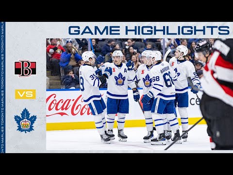 Toronto Marlies vs. Belleville Senators | Game Highlights | December 26, 2025
