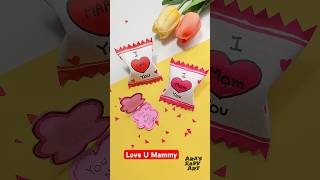 Paper Chocolate Gift Idea for mother #viral #mother #mothersday #chocolate #shorts #ytshorts