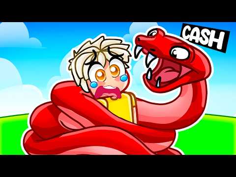 Cash Turned into a SNAKE! (Roblox Snakey)
