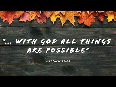 MEC Online Service 11/10/2020 - 'Jesus Turns Water into Wine' (John 2:1-11)