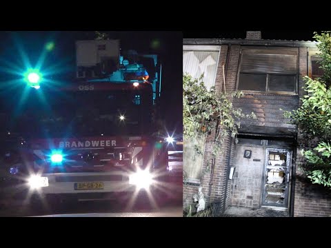 Felle Brand en Zware Explosie verwoesten woonhuis aan de Karel de Stoutestraat in Oss