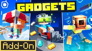 Minecraft Bedrock Gadgets Add-On Review & Showcase
