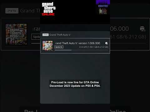You can preload December 2023 GTA Online Update on PS5 & PS4!