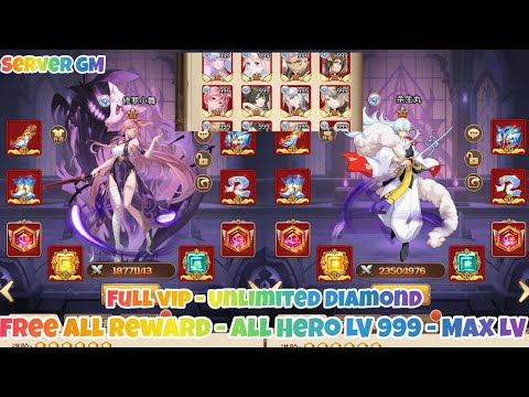 New Idle Legends Private Server - Free All Reward - All Hero Max LV 999 - Full VIP