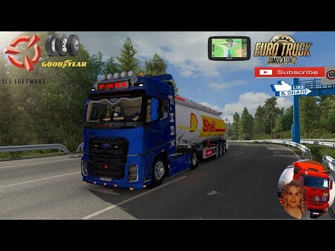 Euro Truck Simulator 2 (1.35) Ford F-max in Germany Hannover to Kassel + DLC's & Mods