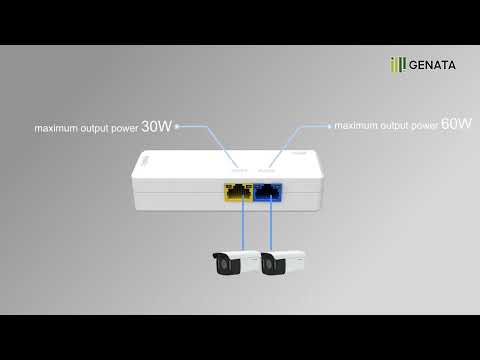 Tutorial for using extender passive PoE Switch-Genata