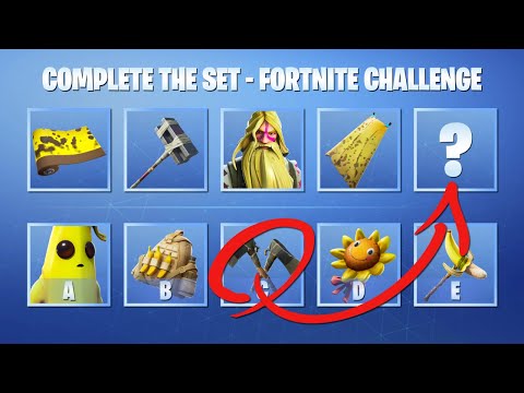 COMPLETA EL CONJUNTO (SKINS, PICOS, MOCHILAS...) - PARTE #2 - FORTNITE CHALLENGE | tusadivi