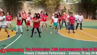 preview picture of video 'Primary 3 Students Dancing Performance ~ Saturday, 25 Aug 2018. Celebration 73th Independence Day'