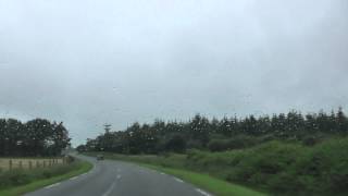 preview picture of video 'Driving Along The D8 Between Bourbriac & Kerien, Côtes-d'Armor, Brittany, France 3rd July 2012'