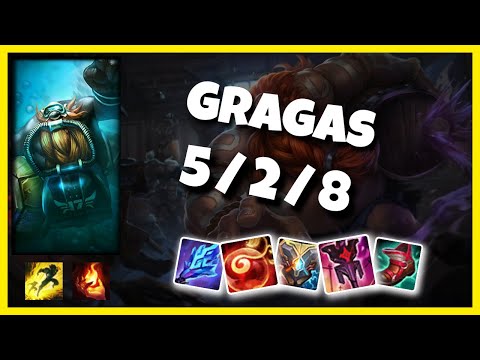 Gragas Challenger Gameplay S11 Replay 11.2 Support (5/2/8) - KOREAN