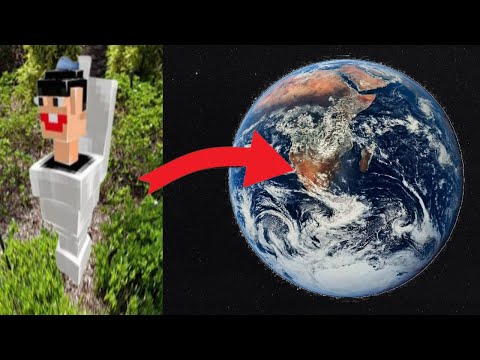 Real Life Minecraft Skibidi Toilet Character on Google Maps