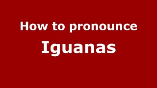 How to pronounce Iguanas