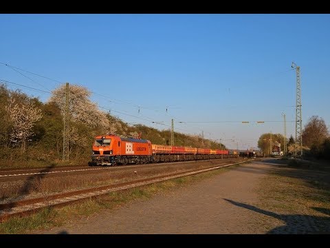 BBL Siemens Smartron 192 008-1 mit Schotterwagen in Assenheim (Wetterau)