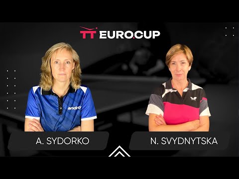 19:40 Anzhela Sydorko - Nataliia Svydnytska  05.10.2025 TT Euro.Cup Women Ukraine Master. TABLE 4