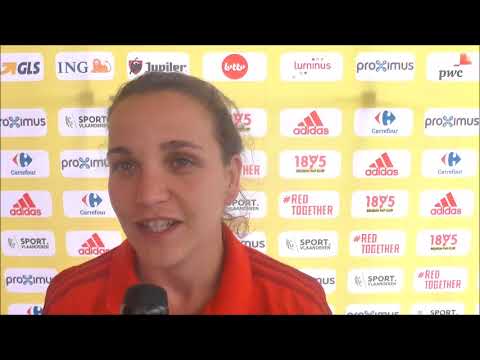 Davina Philtjens voor Moldavië - België op 05.06.2018