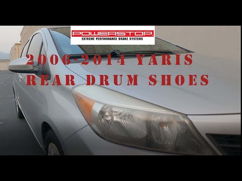 2006 to 2014 Toyota Yaris Brake Drums Shoes Replacement PowerStop Brake Shoes B917
