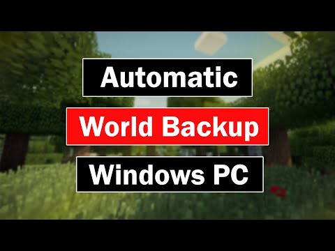 Automatic Minecraft Server World Backup in Windows PC