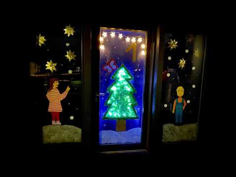 Adventsfenster Kindergarten Bekond