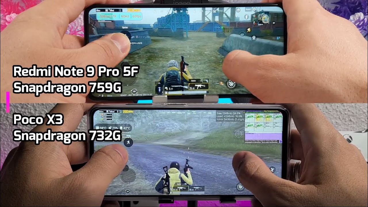 Snapdragon 750G vs 732G Speed test/Gaming comparison! PUBG/Antutu/Redmi Note 9 Pro 5G vs Poco X3 NFC