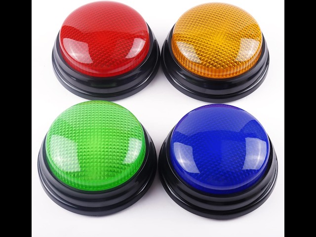 Vídeo relacionado con BEAN LIEVE Game Buzzer Answer Button - Game Show Buzzer con luz y Sonido de Alarma Trivia Quiz Got Talent Buzzer, Quiz Buzzers para niños en el Aula, botón de zumbador Rojo para Family Feud Game