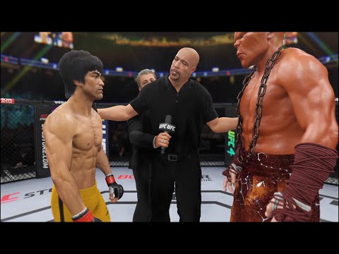 Bruce Lee vs. Orange Titan - EA Sports UFC 4 - Dragon Fights 🔥🐲