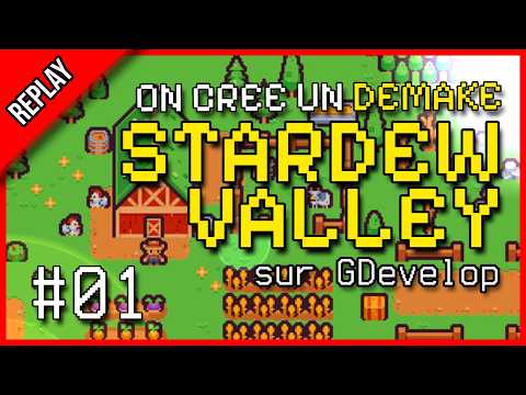 🌽 On crée un Demake de STARDEW VALLEY sur GDevelop ! #01 🛠️