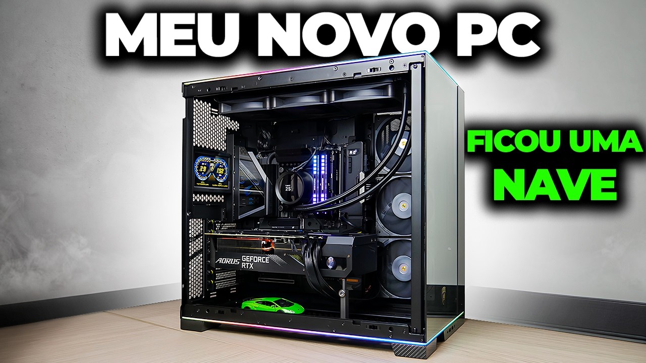 MEU NOVO PC GAMER 2025, FICOU INSANO! COM TESTE EM JOGOS!